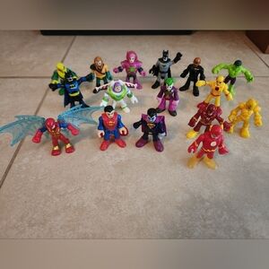 Imaginext DC Super Heros And Villians Lot Of 16 Figures